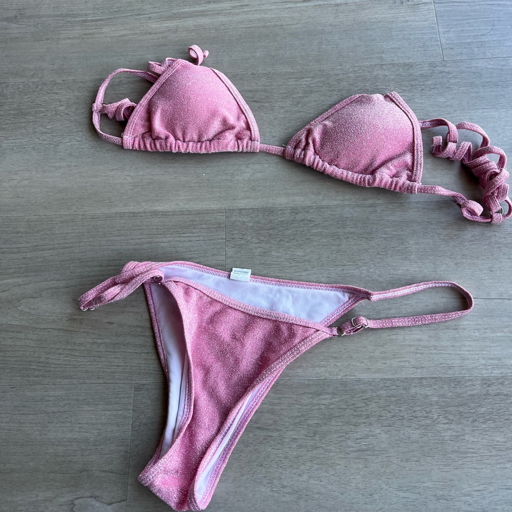 Fun pink sparkly bikini